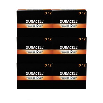 Duracell CopperTop Alkaline D Batteries (72/Carton)