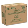 Cutlery | Dart 10FTL 10 oz. Lift N' Lock Plastic Hot Cup Lids - White (1000/Carton) image number 4