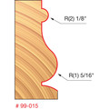 Bits and Bit Sets | Freud 99-015 1-1/16 in. Face Molding Router Bit image number 1