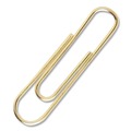 Office Jansan | ACCO A7072533 No. 2 Smooth Gold Tone Paper Clips - Gold (50/Box) image number 2