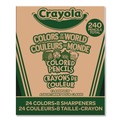 Pens | Crayola 68-7505 Colors of the World Colored Pencils Classpack Set - Assorted Lead and Barrel Colors (240/Pack) image number 0