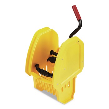 Rubbermaid Commercial 2064959 WaveBrake 2.0 Down-Press Plastic Wringer - Yellow