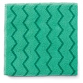 Cleaning & Janitorial Supplies | Rubbermaid Commercial FGQ62000GR00 16 in. x 16 in. Microfiber Reusable Cleaning Cloths - Green (12-Piece/Carton) image number 0