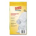 Bulk Savings Pricing 3 | Glad 78900 OdorShield 24 in. x 27.38 in. 13 Gallon Tall Kitchen Drawstring Bags - White/Gain Original Scent (80/Box) image number 4