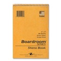 Notebooks & Pads | Roaring Spring 12103 6 in. x 9 in. Green 80-Sheets Gregg Rule Steno Pad - Brown Cover - (72/Carton) image number 0