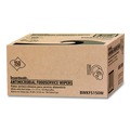 Office Jansan | Boardwalk 3282 1-Ply 12 in. x 21 in. Antimicrobial Foodservice Wipers - Red/White (150/Carton) image number 3
