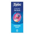 Food Service | Ziploc 351177 6.97 in. x 7.7 in. 32 oz. Zipper Freezer Bags - Clear (38 Bags/Box, 9 Boxes/Carton) image number 1