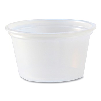 Fabri-Kal 0.75 oz. Plastic Portion Cups - Translucent (10/Carton)