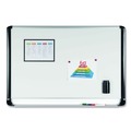 White Boards | MasterVision MVI050201 Gold Ultra 48 in. x 36 in. Aluminum Frame Magnetic Dry Erase Board - White/Black image number 4