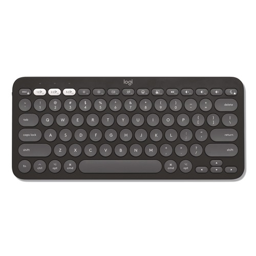 Office Electronics & Batteries | Logitech 920-011775 Pebble Keys 2 K380s Keyboard - Graphite image number 0