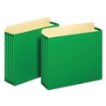  | Pendaflex FC1524P GRE 3.5 in. Expansion Letter Size File Cabinet Pockets - Green (10/Box) image number 0