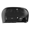 Cleaning & Janitorial Supplies | Tork 565528 16.62 in. x 5.25 in. x 9.93 in. High Capacity Bath Tissue Roll Dispenser for OptiCore - Black (1/Carton) image number 3