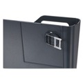 | Universal UNV08162 Recycled Plastic Cubicle Single File Pocket - Black image number 1