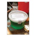 Food Service | Pactiv Corp. L5012Y Newspring DELItainer 4.55 x 4.55 x 2.45 12 oz Plastic Microwavable Container - Clear (480/Carton) image number 2