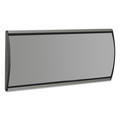 Office Jansan | Advantus 75390 8.75 in. x 4 in. People Pointer Aluminum Base Wall/Door Sign - Black/Silver image number 0