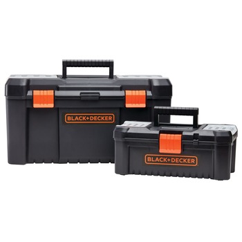 TOOL CHESTS | Black & Decker BDST60129AEV 19 in. and 12 in. Toolbox Bundle with Inner Tray