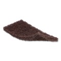 Cleaning Brushes | Boardwalk 7100359808 4.62 in. x 10 in. Heavy-Duty Utility Pad - Brown (10/Carton) image number 2