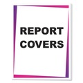 Office Jansan | C-Line 31347 11 in. x 8-1/2 in. Economy Vinyl Report Covers - Clear (100/Box) image number 2