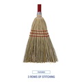 Brooms | Boardwalk BWKBR10016 36 in. Overall Length Synthetic Fiber Bristles Corn/Fiber Brooms - Gray/Natural (12/Carton) image number 4