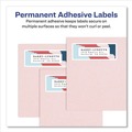 Office Jansan | Avery 06521 Easy Peel 1 in. x 2.63 in. Inkjet/Laser Printers Mailing Labels with Sure Feed Technology - Glossy Clear (300/Pack) image number 2