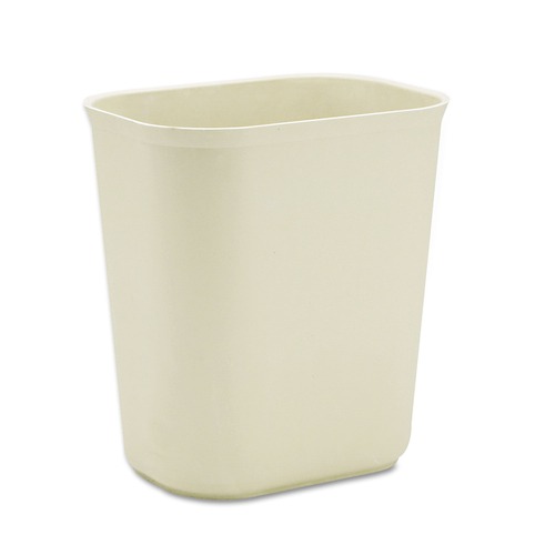 Trash & Waste Bins | Rubbermaid Commercial FG254100BEIG 3.5 gal. Fiberglass Wastebasket - Beige image number 0