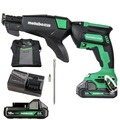 Just Launched | Metabo HPT W18DAQBM 18V MultiVolt Brushless Lithium-Ion Cordless Drywall Screw Gun Kit with Collated Screw Magazine and 2 Batteries (2 Ah) image number 3