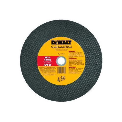 Grinding Sanding Polishing Accessories | Dewalt DW8021 14 in. x 1/8 in. A24R Metal Cutting Wheels (10-Pack) image number 0