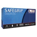 Disposable Gloves | MicroFlex SG375L-CASE 50-Piece SafeGrip Latex Gloves - Large, Blue image number 0