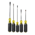 Hand Tool Sets | Klein Tools 85075 5-Piece Slotted and Phillips Screwdrivers Set with Cushion-Grip Handles and Tip-Ident image number 1