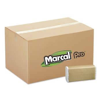 Marcal PRO P200B 9-1/4 in. x 9-1/2 in. Multi-Fold 100% Recycled Folded Paper Towels - White (4000/Carton)