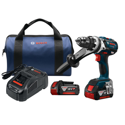 Hammer Drills | Bosch HDH183-01 18V Lithium-Ion EC Brushless Brute Tough 1/2 in. Cordless Hammer Drill Driver Kit (4 Ah) image number 0