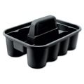 Office Jansan | Rubbermaid Commercial FG315488BLA Commercial Deluxe 15 in. x 7.4 in. 8-Compartment Carry Caddy - Black image number 0