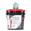 Hand Wipes | WypAll 91371 Power Clean ProScrub 9.5 in. x 12 in. Pre-Saturated Wipes - Citrus Scent, Green (75/Bucket, 6 Buckets/Carton) image number 3