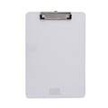 Office Jansan | Universal UNV40310 Low-Profile Plastic Clipboard with 0.5 in. Clip Capacity for 8.5 x 11 Sheets - Clear image number 0