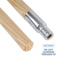 New Year New Savings! Save $25 off $150 | Boardwalk BWK136 0.94 in. x 60 in. Metal Tip Threaded Hardwood Broom Handle - Natural image number 5