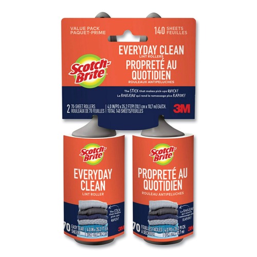 Tapes & Adhesives | Scotch-Brite 7100278673 Everyday Clean Lint Roller (2/Pack) image number 0