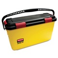 Mop Buckets | Rubbermaid Commercial HYGEN FGQ95088YEL HYGEN 6.8 Gallon Plastic Charging Bucket (Yellow) image number 0
