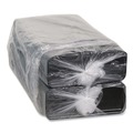 Food Service | Pactiv Corp. 0TFB07S00000 5.63 in. x 14.16 in. x 0.67 in. No. 7S Foam Supermarket Tray - Black (250/Carton) image number 3