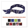 Cooling Gear | Ergodyne 12306 Chill-Its 6700 One Size Fits Most Cooling Bandana Polymer Tie Headband - Navy Western image number 4