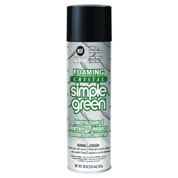 Simple Green Crystal 20 oz Aerosol Spray Foaming Industrial Cleaner and Degreaser (12/Carton)