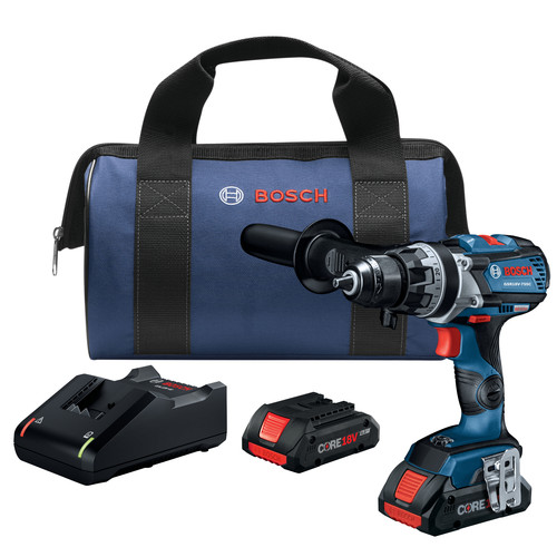 Factory Reconditioned Bosch GSR18V-755CB25-RT 18V Brushless EC Connected Ready, Brute Tough Lithium-Ion 1/2 in. Cordless Drill Driver Kit with 2 Compact Batteries (4.0 Ah) image number 0