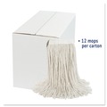 Cleaning & Janitorial Supplies | Boardwalk BWK2020CCT #20 Cut-End Cotton Wet Mop Head - White (12/Carton) image number 5