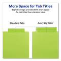 Office Jansan | Avery 11903 Big Tab 11.13 in. x 9.25 in. 8-Tab Insertable Plastic 1-Pocket Dividers - Assorted (1-Set) image number 4