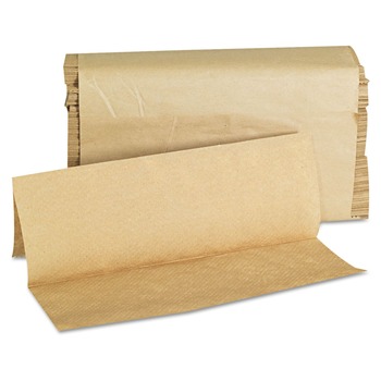 GEN G1508 Multifold 9 in. x 9-9/20 in. Folded Paper Towels - Natural (16 Packs/Carton, 250 Sheets/Pack)