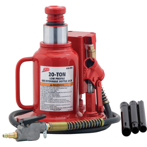 Bottle Jacks | ATD 7422W 20 Ton Low Profile Air/Hydraulic Bottle Jack image number 0