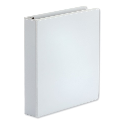  | Universal UNV30722 1.5 in. Capacity 11 in. x 8.5 in. 3 Rings Deluxe Easy-to-Open D-Ring View Binder - White image number 0