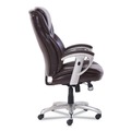  | SertaPedic 49710BRW Emerson 300-lb. Capacity Executive Task Chair - Brown/Silver image number 2