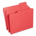 Mothers Day Sale! Save an Extra 10% off your order | Universal UNV16163 Reinforced 1/3-Cut Assorted Top-Tab File Folders - Letter Size, Red (100/Box) image number 0