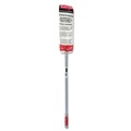Rubbermaid Commercial FGT11000GY00 HiDuster 51 in. Overhead Duster Handle with Straight Launderable Head - Gray/White image number 1