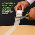 Arts & Crafts Supplies | Scotch 1488NS 8 in. Long 2.7 in. Cut Length Non-Stick Unboxing Scissors - Straight Green/Black Handle image number 4
